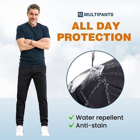 đ„SCHĂNER SALE: 50 % RABATTđ„° MultiPants â strapazierfĂ€hige Cargohose mit hoher ElastizitĂ€t und mehreren Taschen