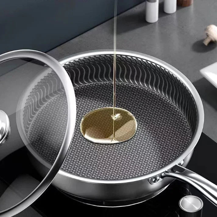 🍳Begrenzte Zeit 50 % Rabatt – Premium-Antihaft-Bratpfanne mit Deckel