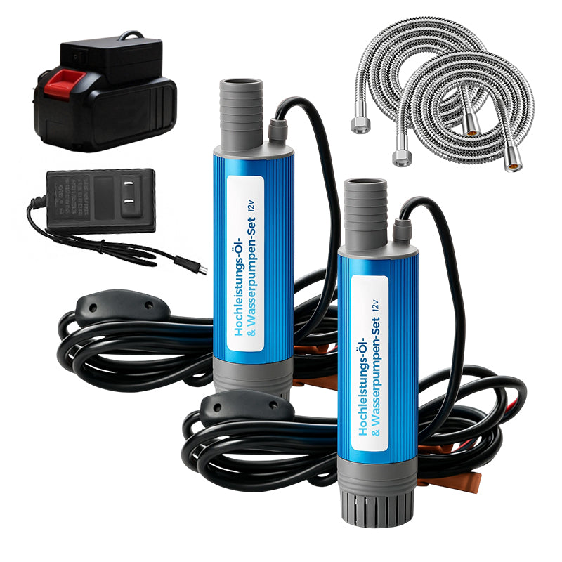 🔋 ✨Hochleistungs-Öl- & Wasserpumpen-Set