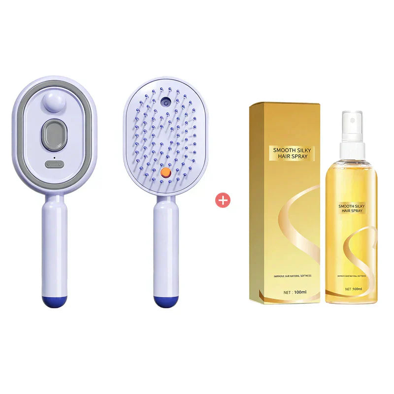 ⏰ 50 % RABATT – Nur für kurze Zeit ✨Elektrische Spray- und Massage-Haarbürste für sanfte Pflege 💆♀️🌿