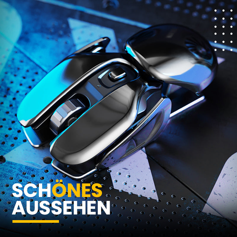 Kabellose ergonomische Maus aus Metall