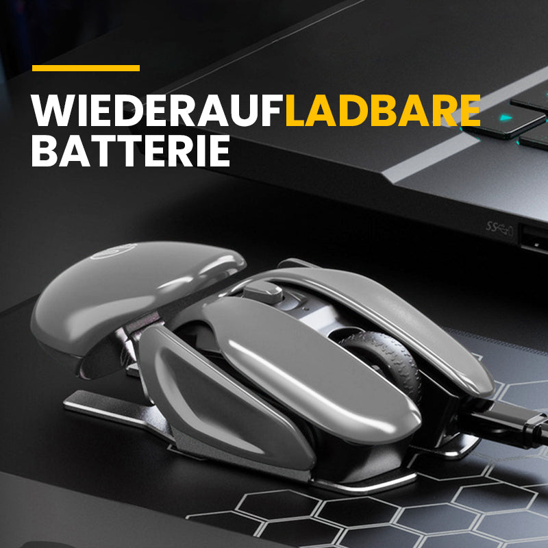 Kabellose ergonomische Maus aus Metall
