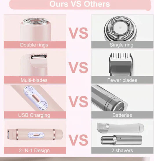 🌸2-in-1-Körperrasierer für Damen