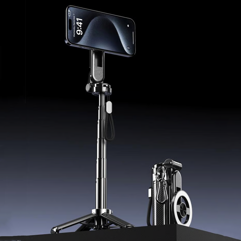 🔥📱4-in-1 Multifunktions-Selfie-Stick mit 360°-Drehung und Magnet