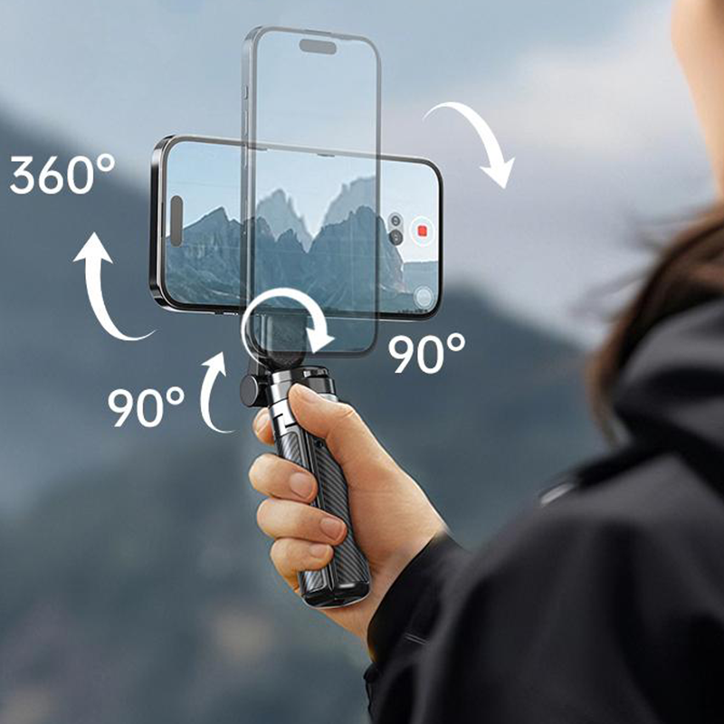 🔥📱4-in-1 Multifunktions-Selfie-Stick mit 360°-Drehung und Magnet