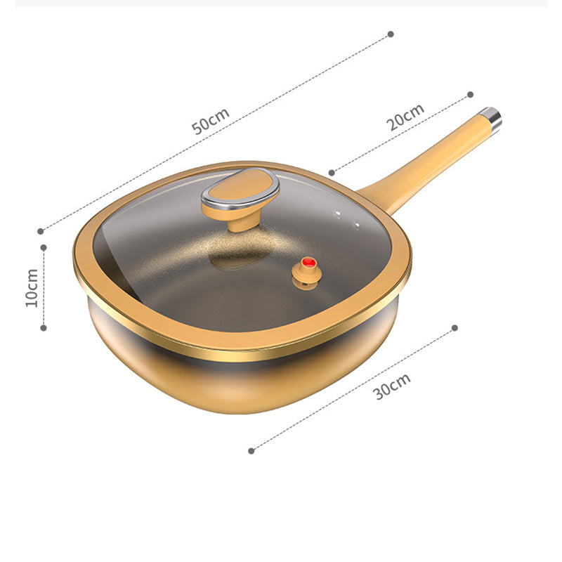 š³ 30 cm Titan-Kochtopf mit Antihaftbeschichtung und Deckel