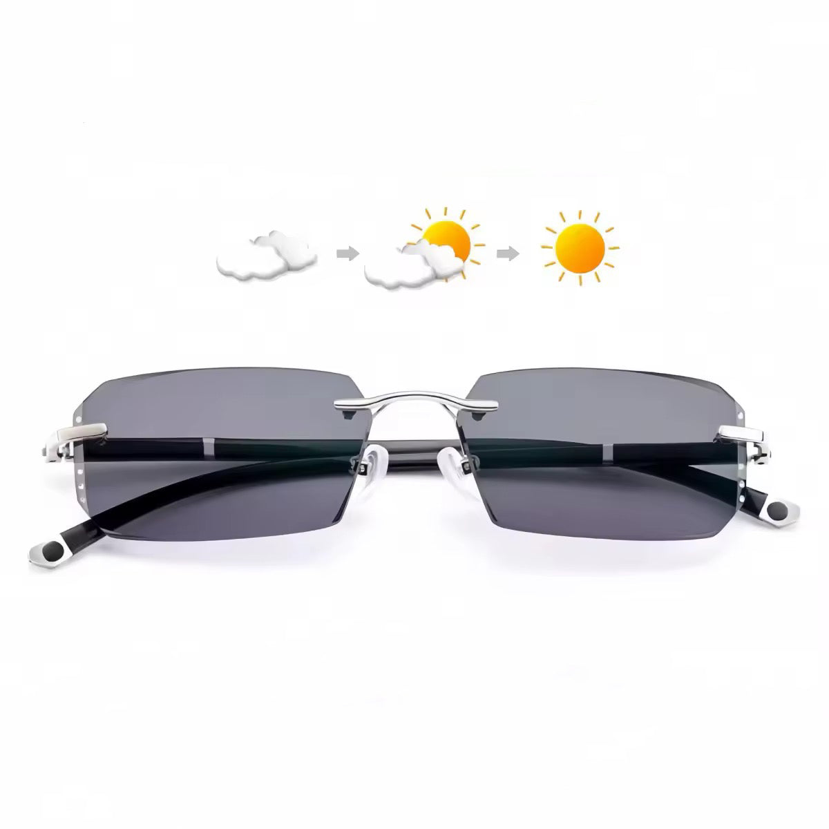 🎅🎁Rahmenlose, ultraleichte Lesebrille mit Diamantschliff