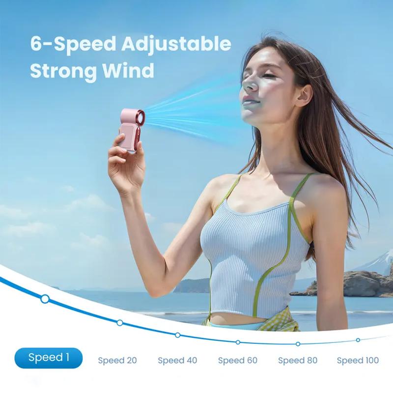 🌀Diesen Sommer für nur 13,98 €!!!💨Mini-Ventilator mit LED-Anzeige –👍Turbo-Ventilator mit 5 Stufen im Taschenformat.✨Über USB aufladbar, schnelle Abkühlung für unterwegs und beim Schminken. Das perfekte Geschenk. Tragbare Abkühlung