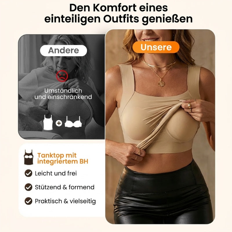 🏆Letzter Tag Sonderpreis 11,99 €!!💐Thermische Tank-Tops für Damen mit U-Ausschnitt und integriertem BH🌟💓