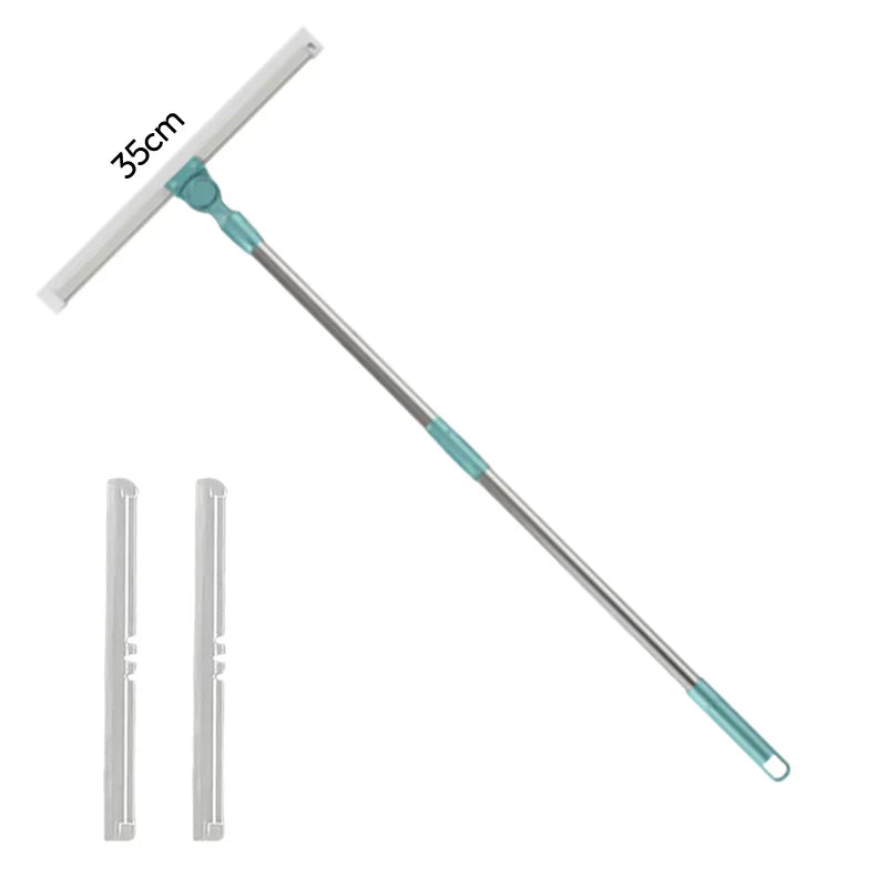 🧹✨ Silikon-Bodenschaber & Fensterabzieher 2 in 1 – Trocken & nass – entfernt Haare & Schmutz rückstandslos – ideal für Fliesen, Glas & Glasduschen 💧🧽