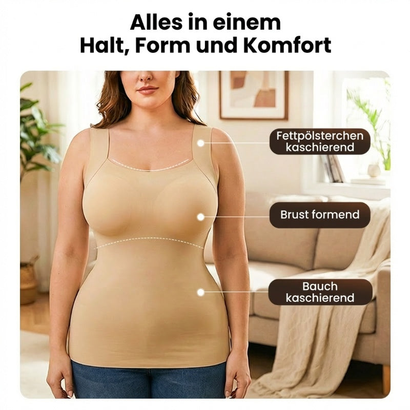 🏆Letzter Tag Sonderpreis 11,99 €!!💐Thermische Tank-Tops für Damen mit U-Ausschnitt und integriertem BH🌟💓