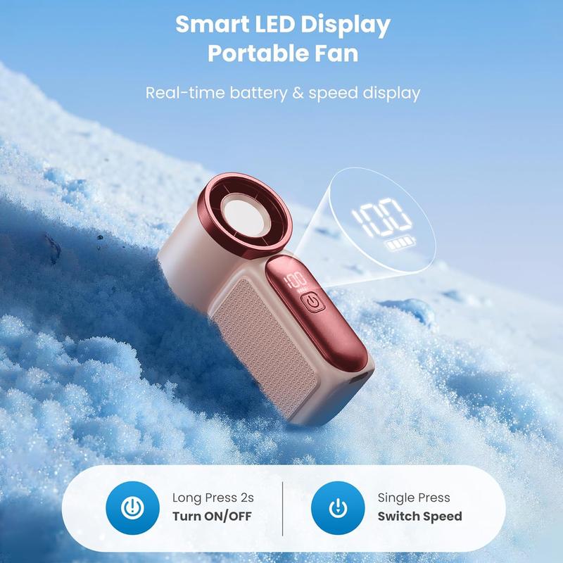 🌀Diesen Sommer für nur 13,98 €!!!💨Mini-Ventilator mit LED-Anzeige –👍Turbo-Ventilator mit 5 Stufen im Taschenformat.✨Über USB aufladbar, schnelle Abkühlung für unterwegs und beim Schminken. Das perfekte Geschenk. Tragbare Abkühlung