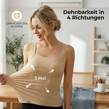 🏆Letzter Tag Sonderpreis 11,99 €!!💐Thermische Tank-Tops für Damen mit U-Ausschnitt und integriertem BH🌟💓