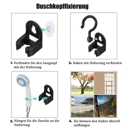 🚿Tragbare Campingdusche Mit Einstellbarem Durchfluss ✨Für Einfaches Und Bequemes Reinigen Im Freien!