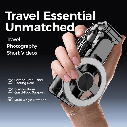 🔥📱4-in-1 Multifunktions-Selfie-Stick mit 360°-Drehung und Magnet