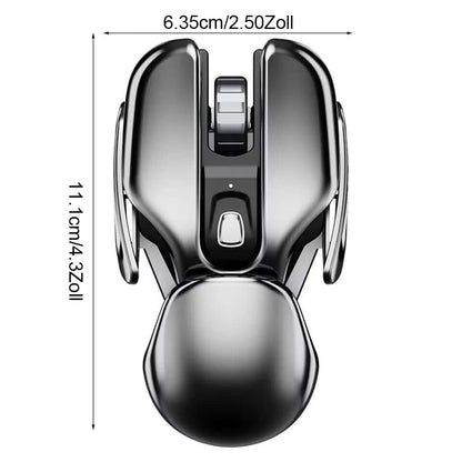 Kabellose ergonomische Maus aus Metall