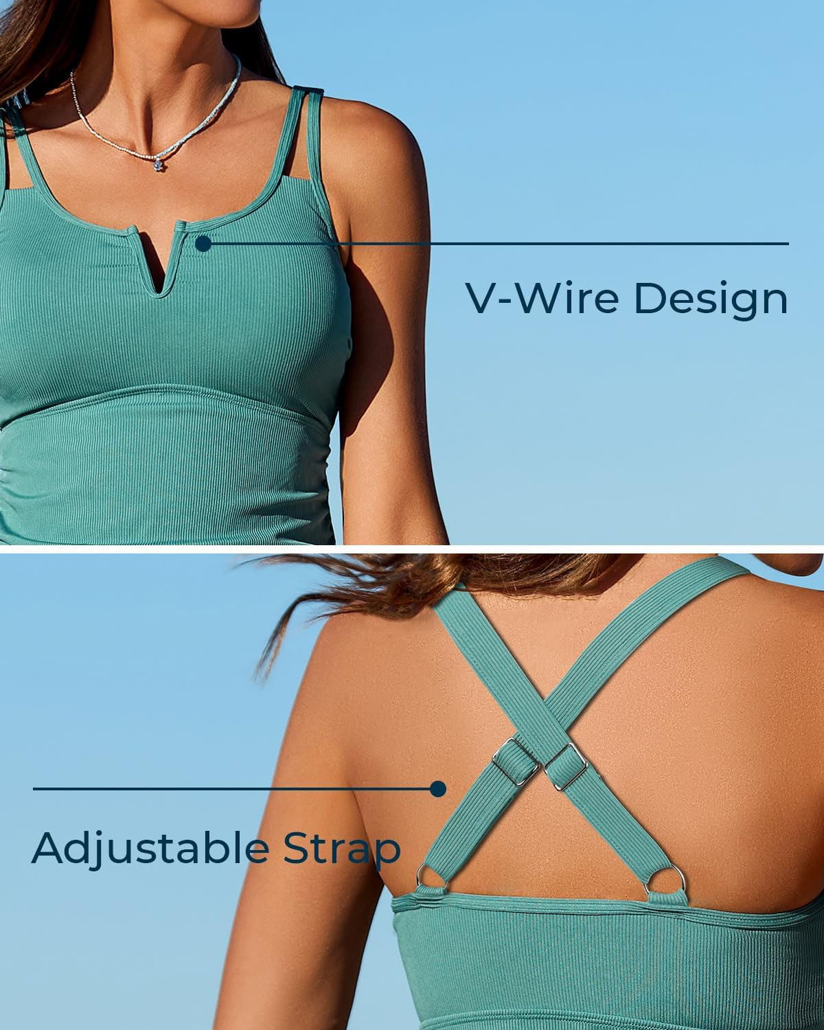 👙Sommer-Schnäppchen 49 % RABATT💃Zweiteiliges Tankini-Set zur Bauchkontrolle