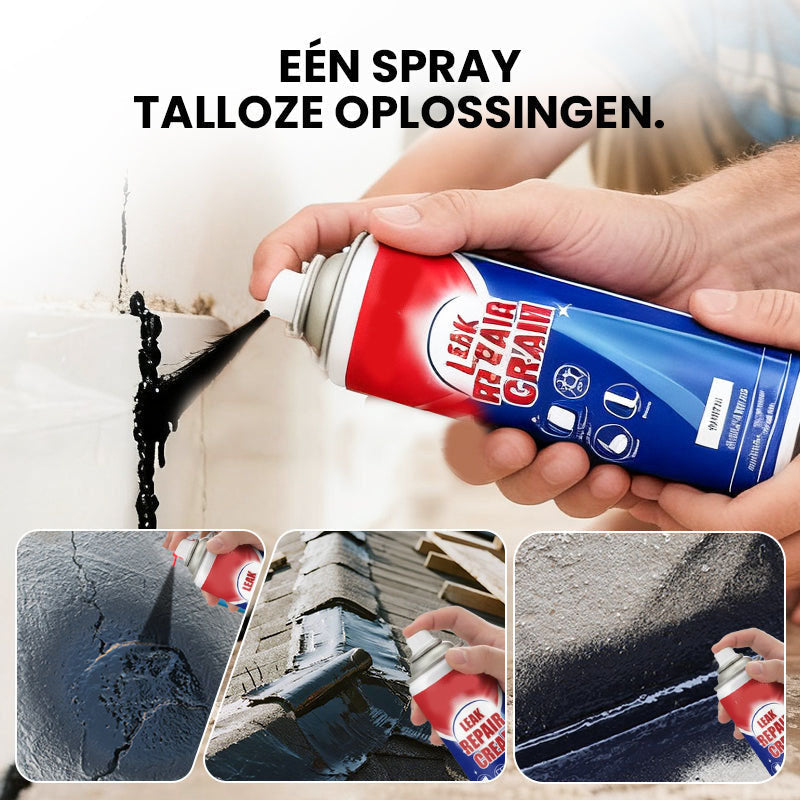 ✨Direct lekreparatiespray💦 Dicht scheuren en gaten in 5 minuten, waterdicht en flexibel voor leidingen/daken💥