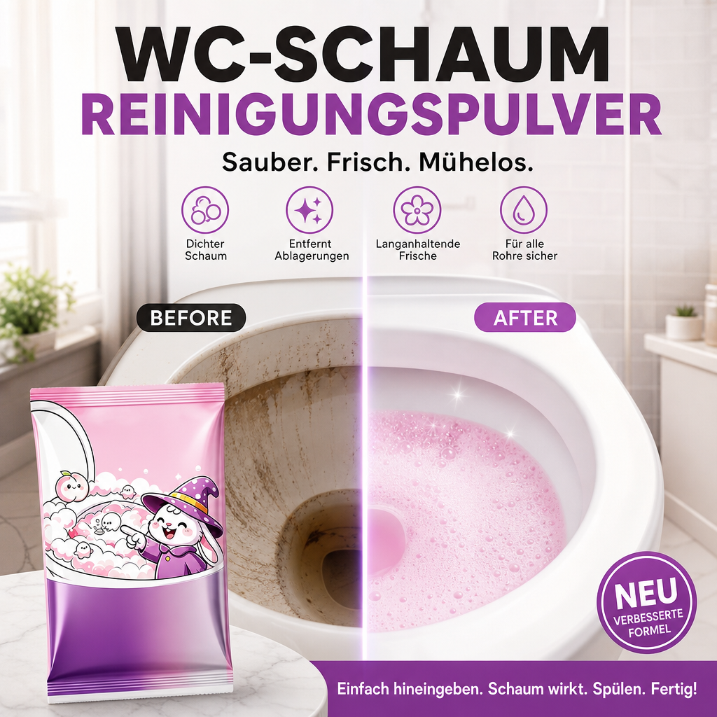 🔥🎁 1+1 GRATIS!!🥳💞 50K+ VERKAUFT! ⚡🚽Automatisch schäumendes Toilettenreinigerpulver