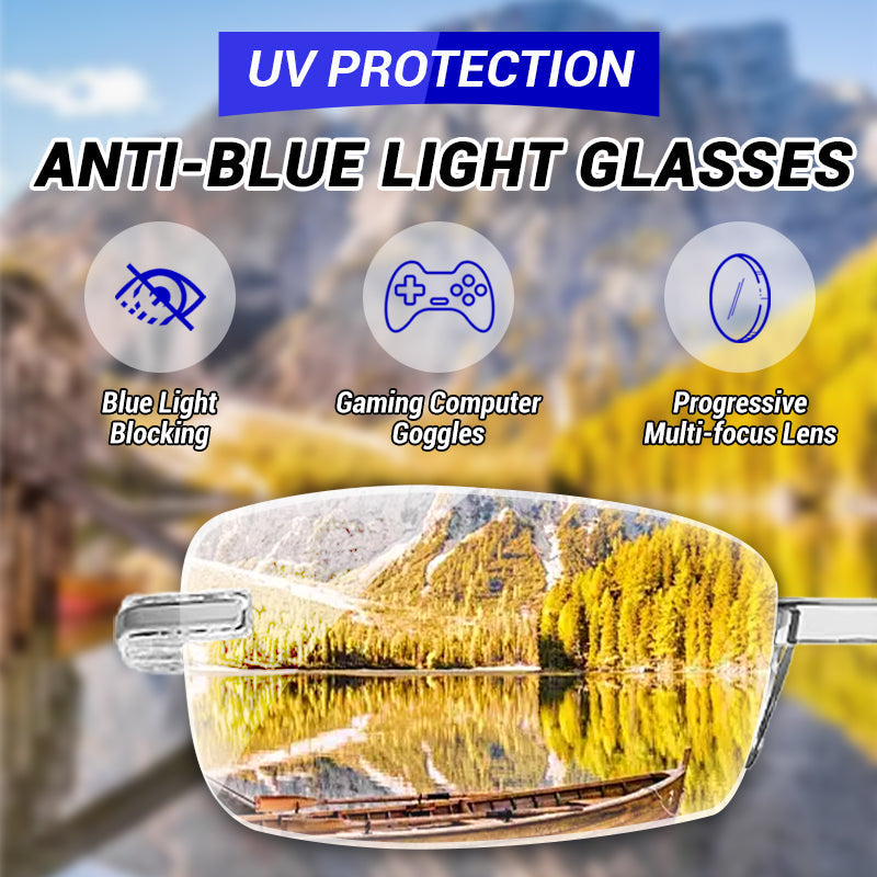 🎅🎁Rahmenlose, ultraleichte Lesebrille mit Diamantschliff