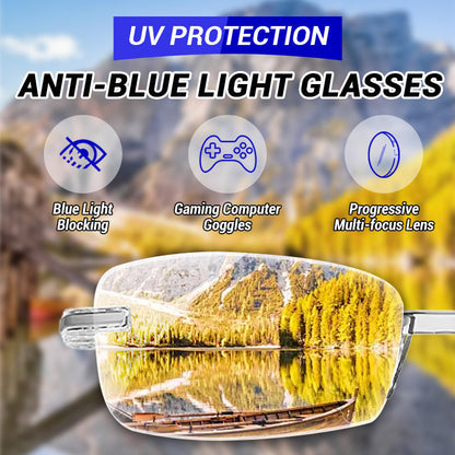 🎅🎁Rahmenlose, ultraleichte Lesebrille mit Diamantschliff