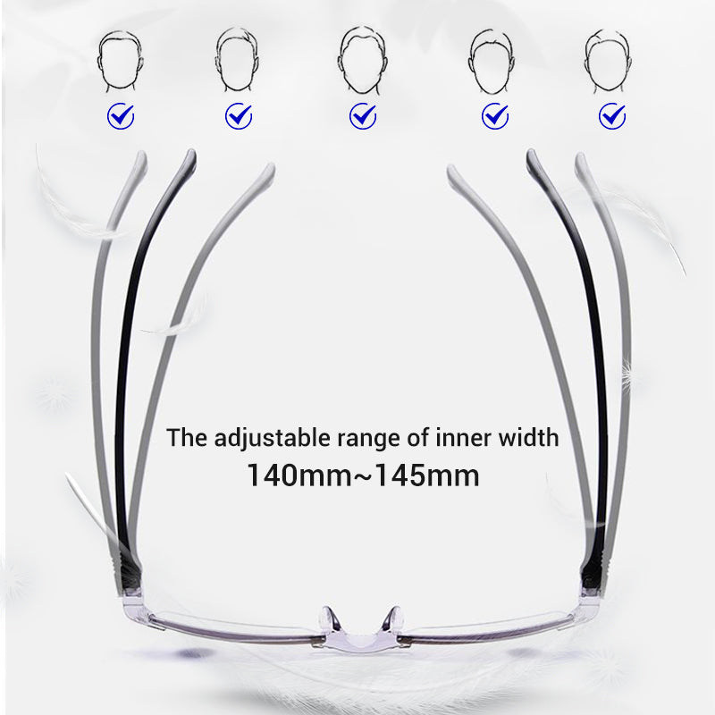🎅🎁Rahmenlose, ultraleichte Lesebrille mit Diamantschliff