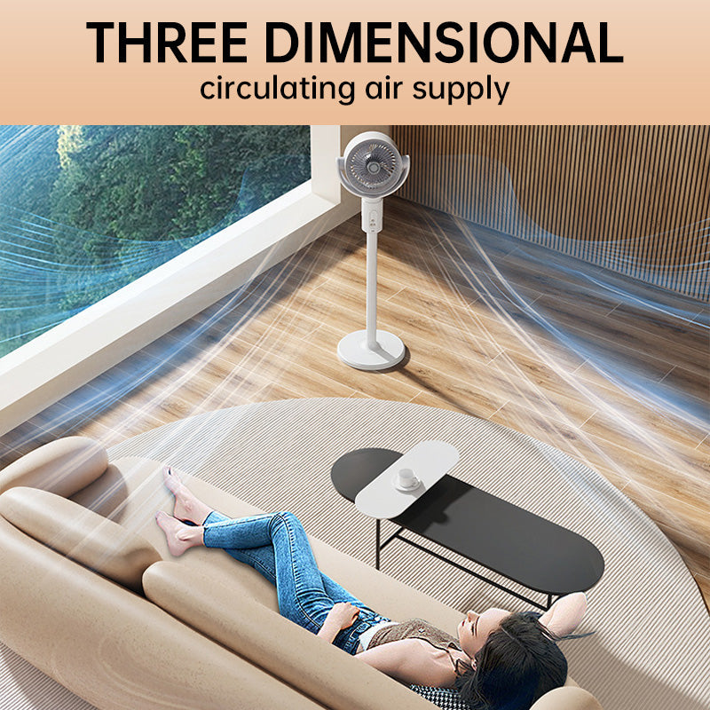 🎊Sommeraktion: 60 % Rabatt und versandkostenfrei🌀✨Motor Standventilator, 20dB sehr leiser Ventilator, 30m Wurfweite, 2465m³/h Luftvolumen, Fan mit Fernbedienung & Kühlung