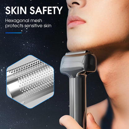 💎 50% RABATT! 💎 Effizienter Wiederaufladbarer Folienrasierer für Herren – 60 Min Akku, IPX6 Waschbar & Flüsterleise für empfindliche Haut 🧔⚡