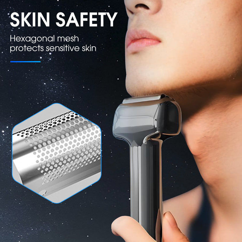 💎 50% RABATT! 💎 Effizienter Wiederaufladbarer Folienrasierer für Herren – 60 Min Akku, IPX6 Waschbar & Flüsterleise für empfindliche Haut 🧔⚡