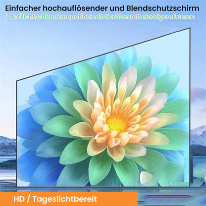 📺120 Zoll faltbare Projektions-Leinwand – matte Anti-Licht-Oberfläche für Heimkino-Feeling