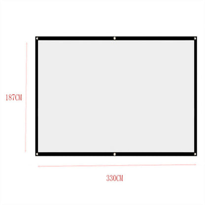 📺120 Zoll faltbare Projektions-Leinwand – matte Anti-Licht-Oberfläche für Heimkino-Feeling
