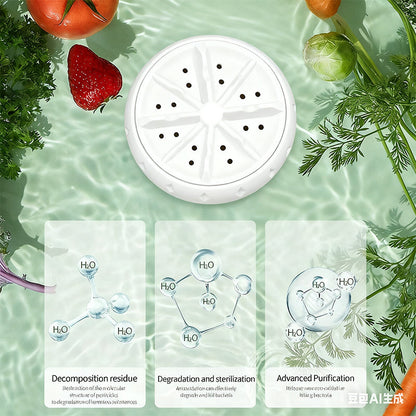 🍎 JETZT 50 % RABATT! 🍉🥬 Effiziente tragbare Obst- und Gemüsewaschmaschinen