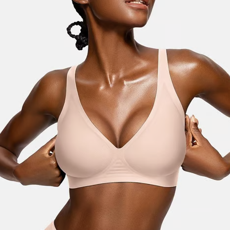 🎀Zeitbegrenztes Angebot：50 % Rabatt 💕  – der ultra-bequeme, drahtlose Damen-BH: nahtlos, Tief-V & Push-Up（Zwei Artikel versandkostenfrei）