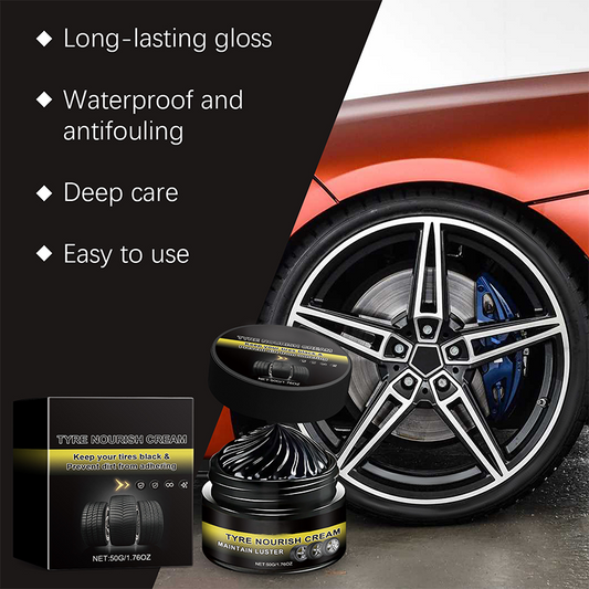 🚗 LIMITIERT: 1 KAUFEN, 1 GRATIS! ✨ Reifenwachs – Für tiefen Schwarzglanz, UV-Schutz & Schmutzabweisend ⏰
