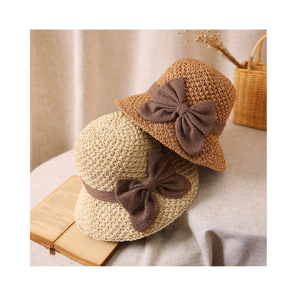 🎀👒 Eleganter Strohhut mit Retro-Schleife – faltbar, luftig & stilvoll ✨