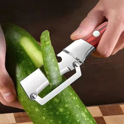🔥🔪🥒Verdickter Edelstahl-Schäler – Scharf & Ergonomisch