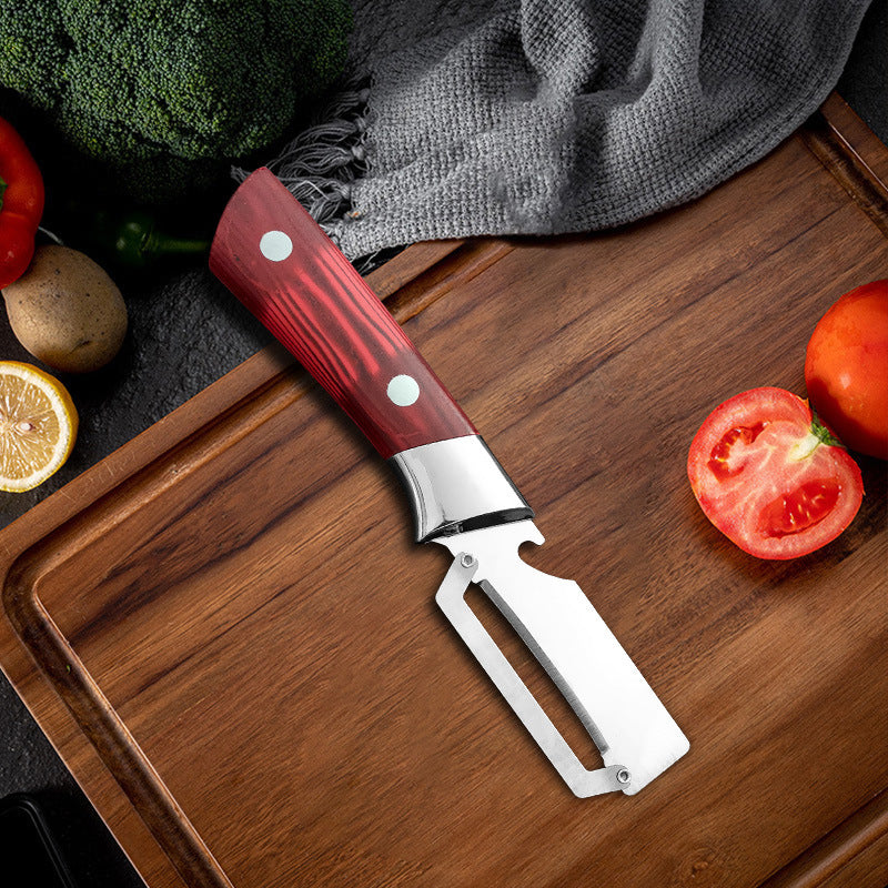 🔥🔪🥒Verdickter Edelstahl-Schäler – Scharf & Ergonomisch