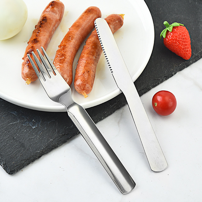 🍴🔥4-teiliges tragbares Besteckset aus Edelstahl