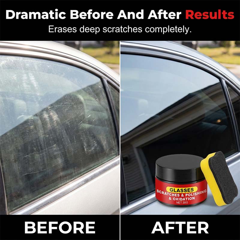 ⏳🏆LETZTER TAG DES AUSVERKAUFS: € 12.99!!🚗Polier- und Reparaturpaste für Glaskratzer