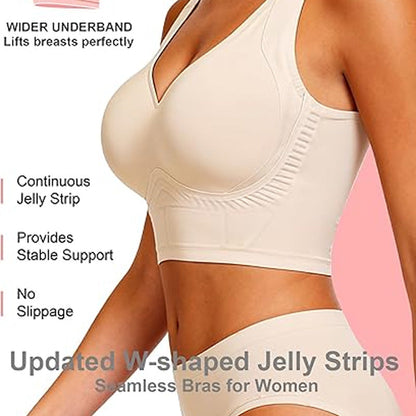 👙 BEFRISTET 40% RABATT! ✨ Nahtloser Push-up-BH – W-Stütze, 3cm Träger, 7-Reihen 👌
