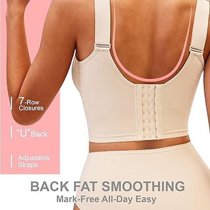 👙 BEFRISTET 40% RABATT! ✨ Nahtloser Push-up-BH – W-Stütze, 3cm Träger, 7-Reihen 👌