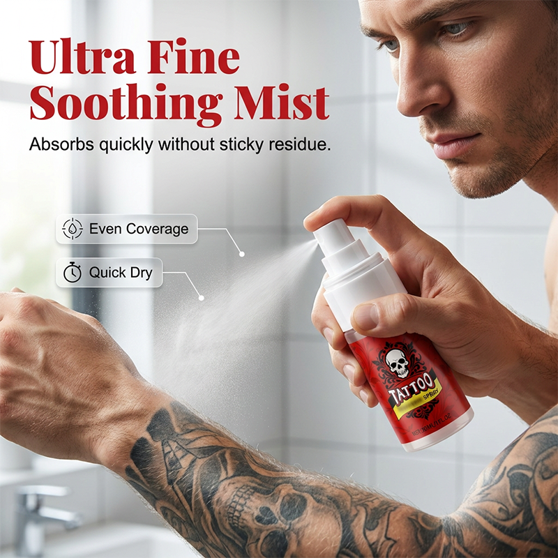 📢📢50 % Rabatt!!🥳💞 2+1 GRATIS!!⚡🧴Feuchtigkeitsspendendes Spray zur Nachsorge bei Tattoos
