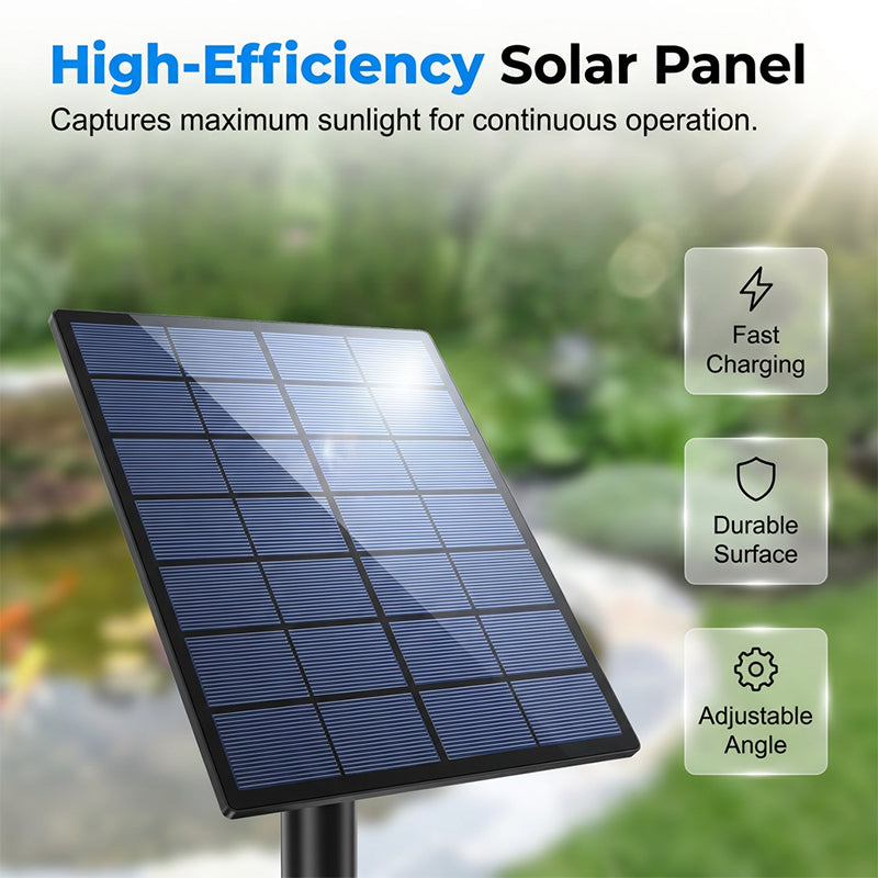 Solar-Teichbelüfter mit Luftpumpe