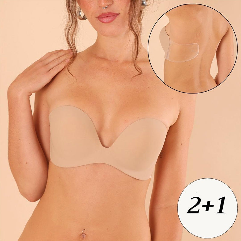 Unsichtbarer, einteiliger Push-up-Klebe-BH