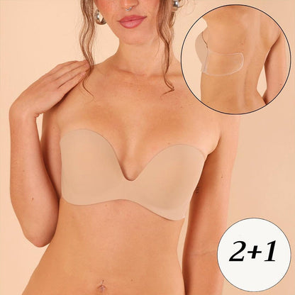Unsichtbarer, einteiliger Push-up-Klebe-BH