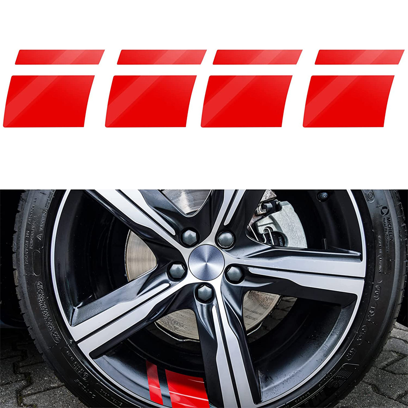Aufkleber mit reflektierenden Streifen für Felgen