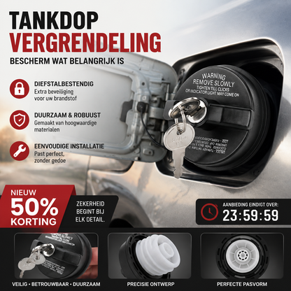 🌞Frischer Start in den Frühling mit 50% Rabatt!🛡️ Abschließbarer Tankdeckel mit Schloss – Diebstahlsicherer Tankdeckel mit 2 Schlüsseln für einen sicheren Tank